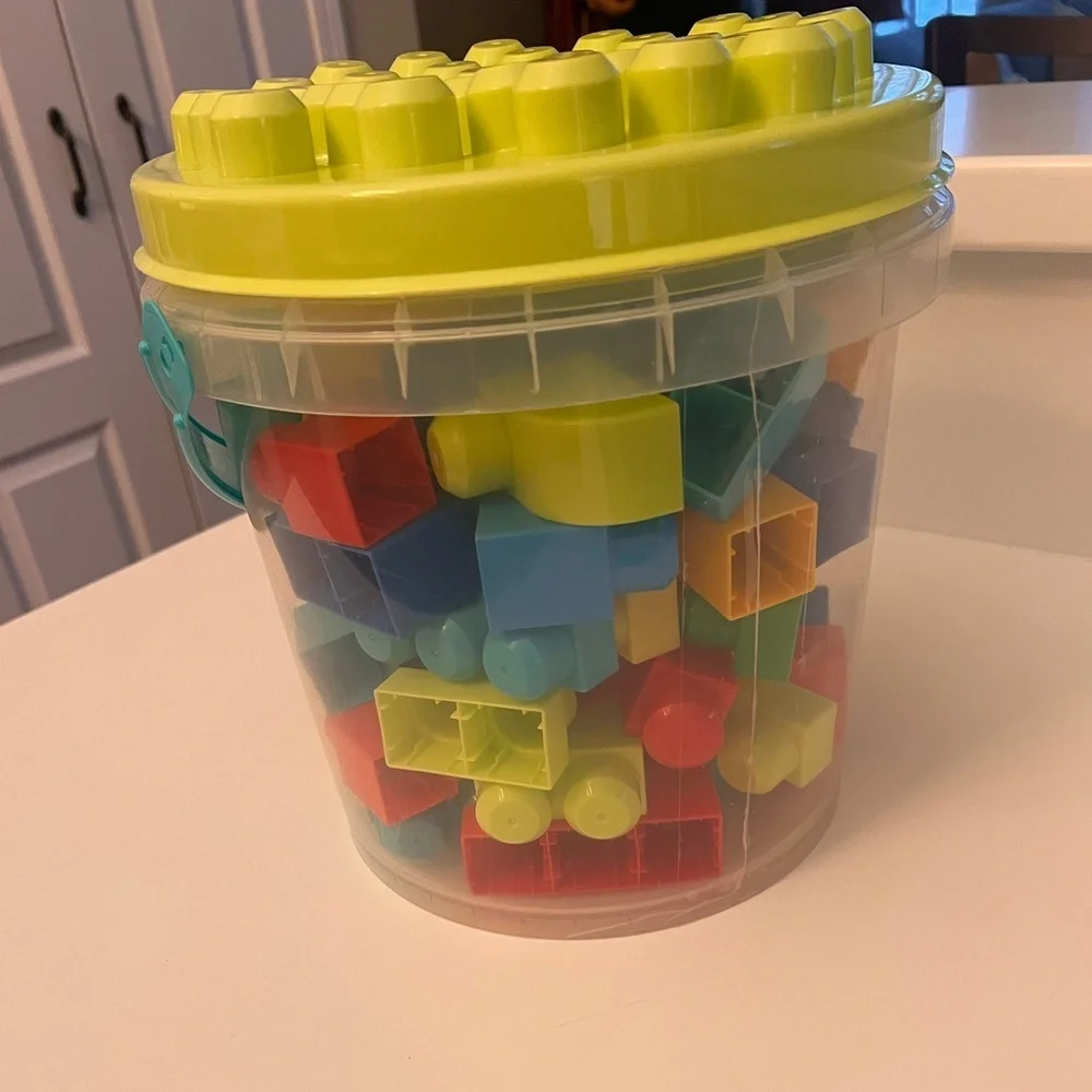 FISHER PRICE MEGA BLOCKS FIRST BUILDING BLOCKS MISC SIZES AND SHAPES  50+ BLOCKS
